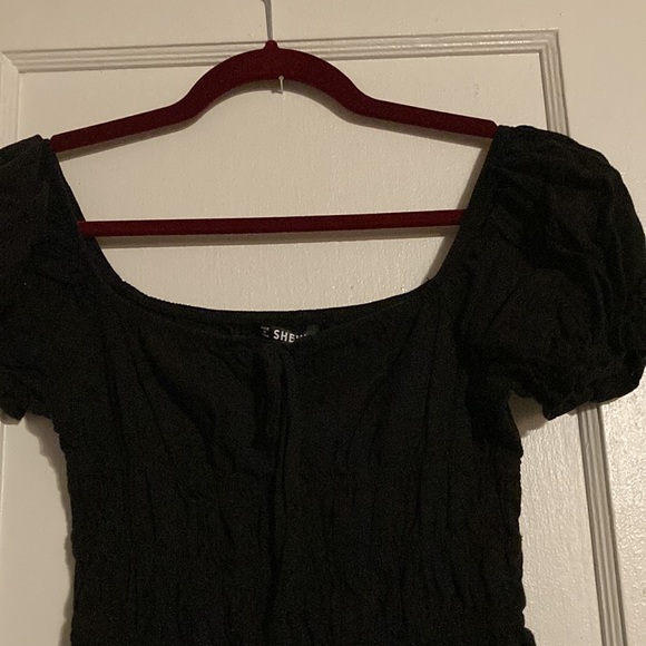 Black Tiered Dress - Picture 2 of 3